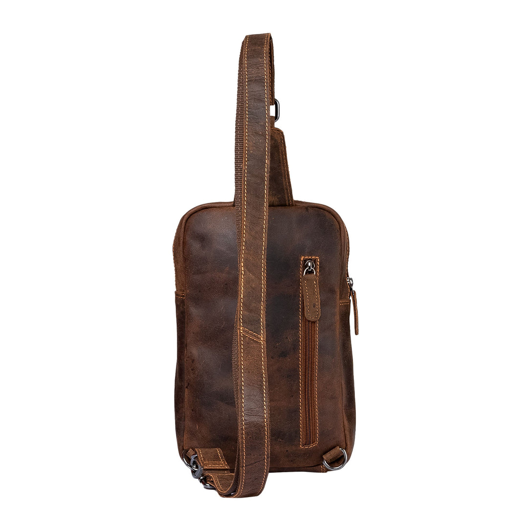 Leather Crossbody Bag Hamilton - Sandal - Greenwood Leather