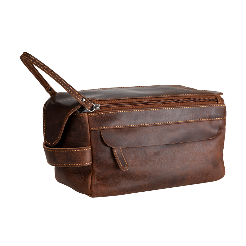 Leather Travel Wash Bag Calgary Sandal - Greenwood Leather