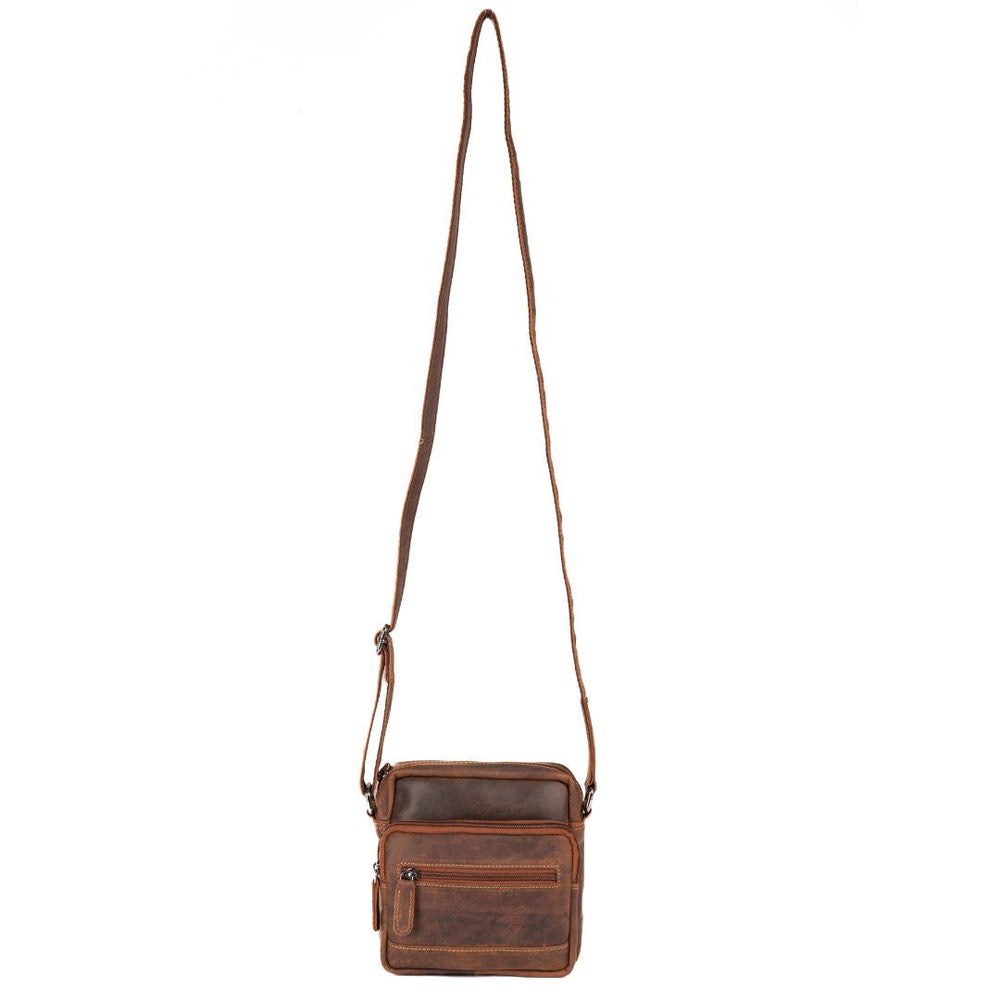 Leather Shoulder Bag Oliver - Sandal - Greenwood Leather