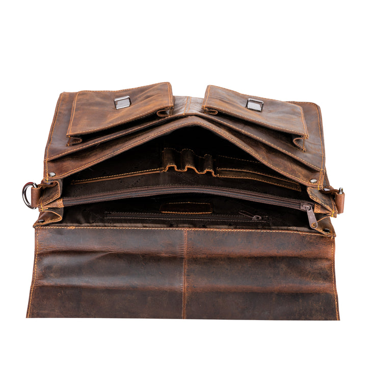 Duo Convertible Backpack Briefcase - Newcastle - Greenwood Leather