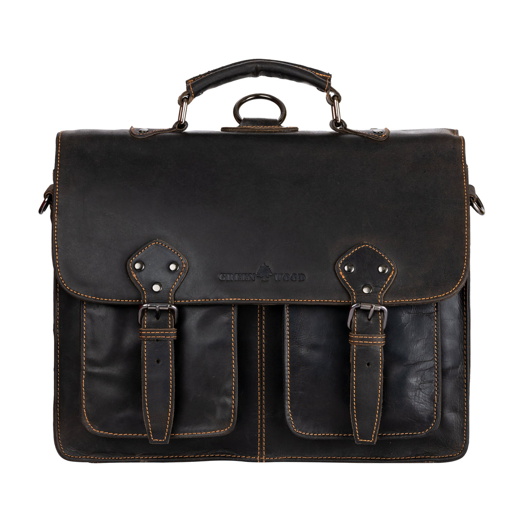 Duo Convertible Backpack Briefcase - Newcastle - Greenwood Leather