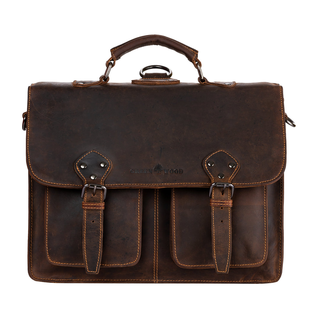 Duo Convertible Backpack Briefcase - Newcastle - Greenwood Leather