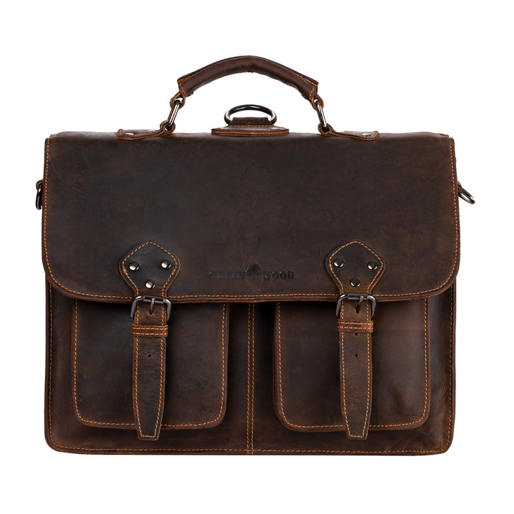 Duo Convertible Backpack Briefcase - Newcastle - Greenwood Leather