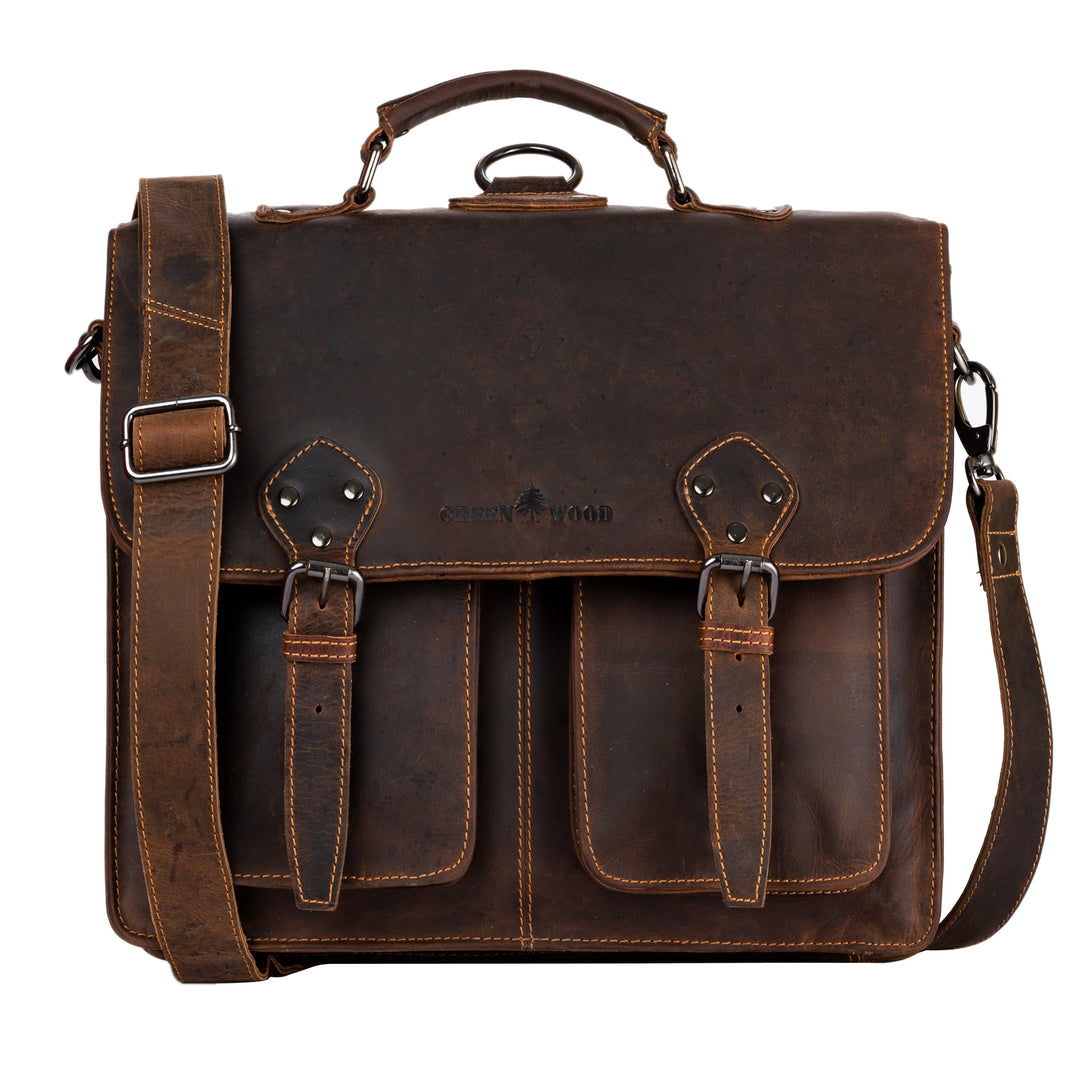 Duo Convertible Backpack Briefcase - Newcastle - Greenwood Leather