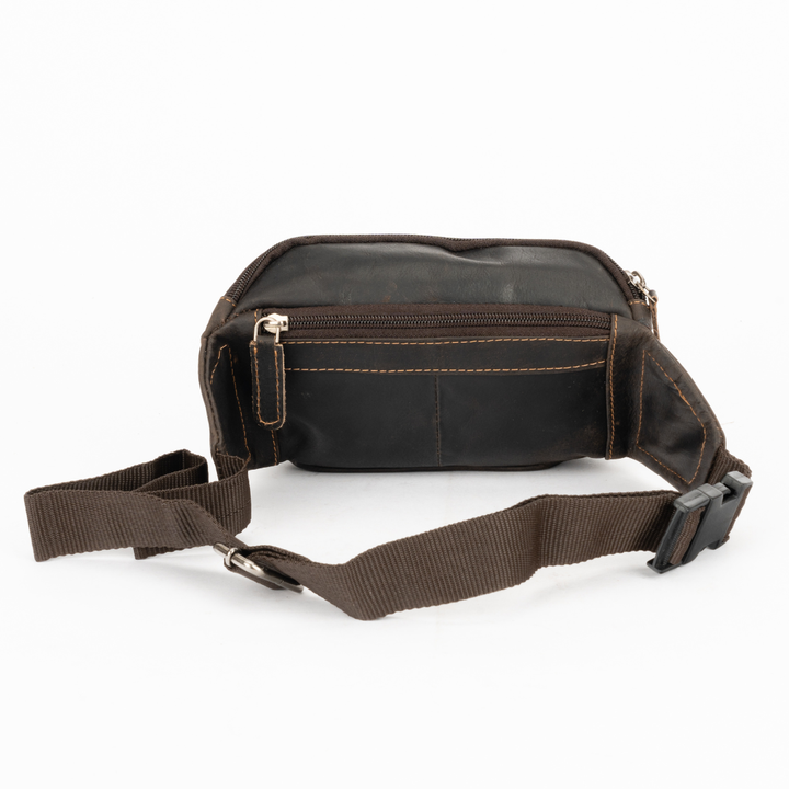 Leather Bum Bag Brown Halifax - Greenwood Leather