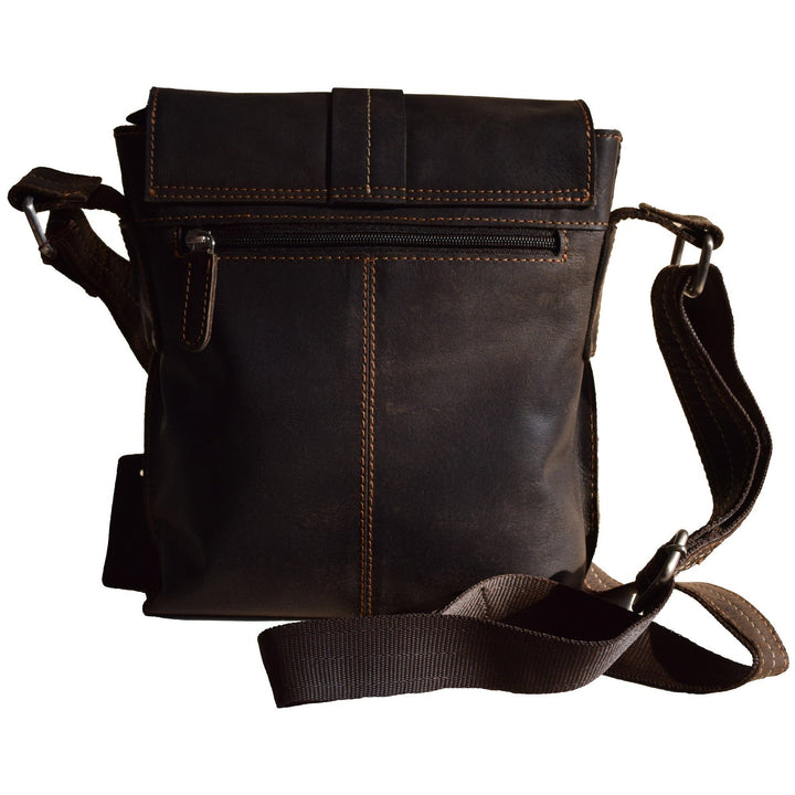 Mini Messenger Bag Henrik - Unisex - Brown - Greenwood Leather
