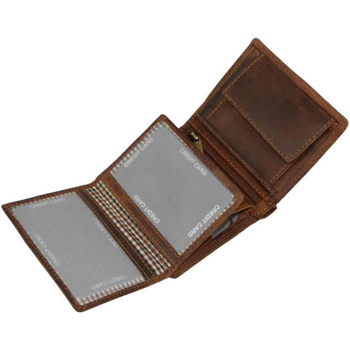 Men's Leather Wallet Tyler - Sandal - Greenwood Leather