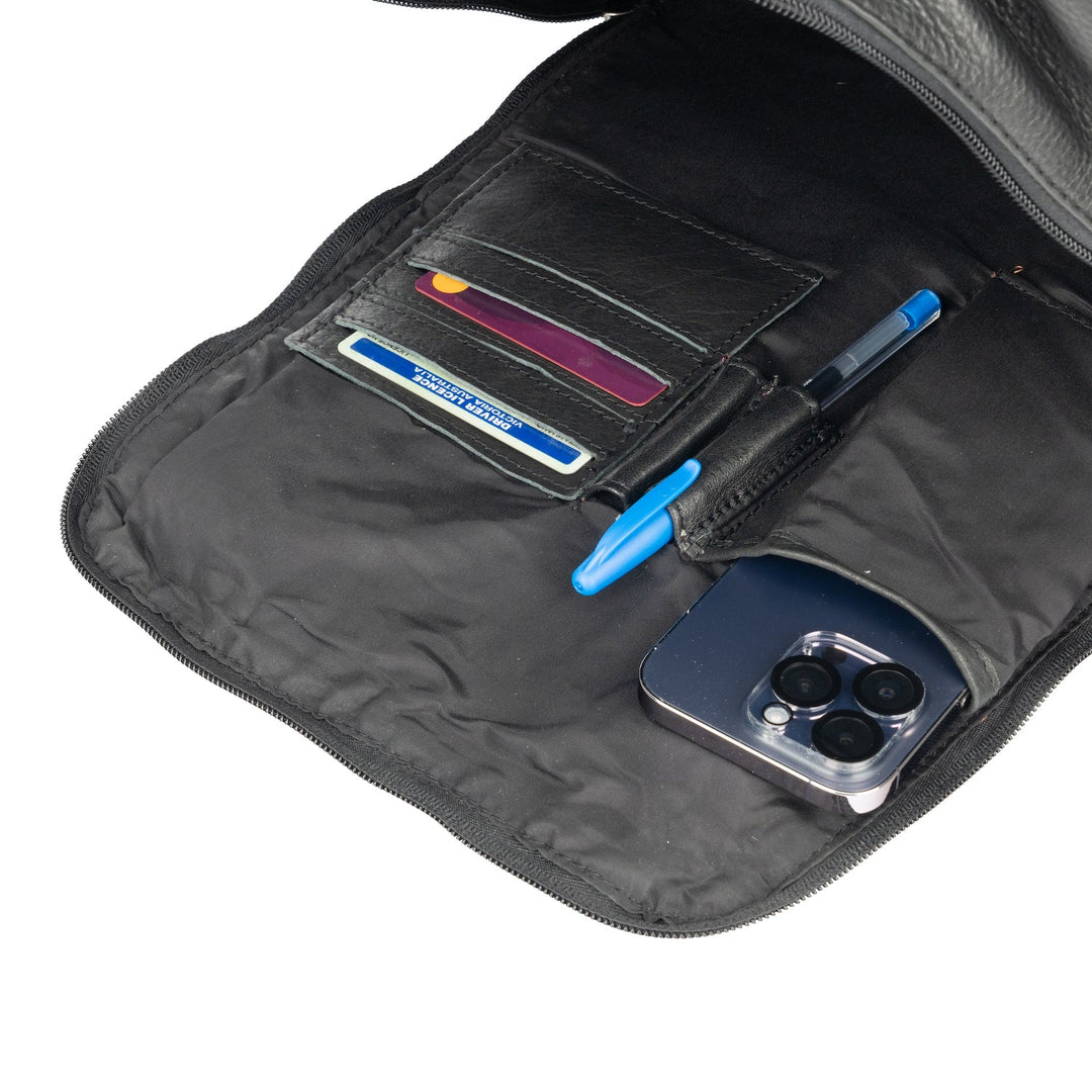 Leather Backpack Yukon - Black - Greenwood Leather
