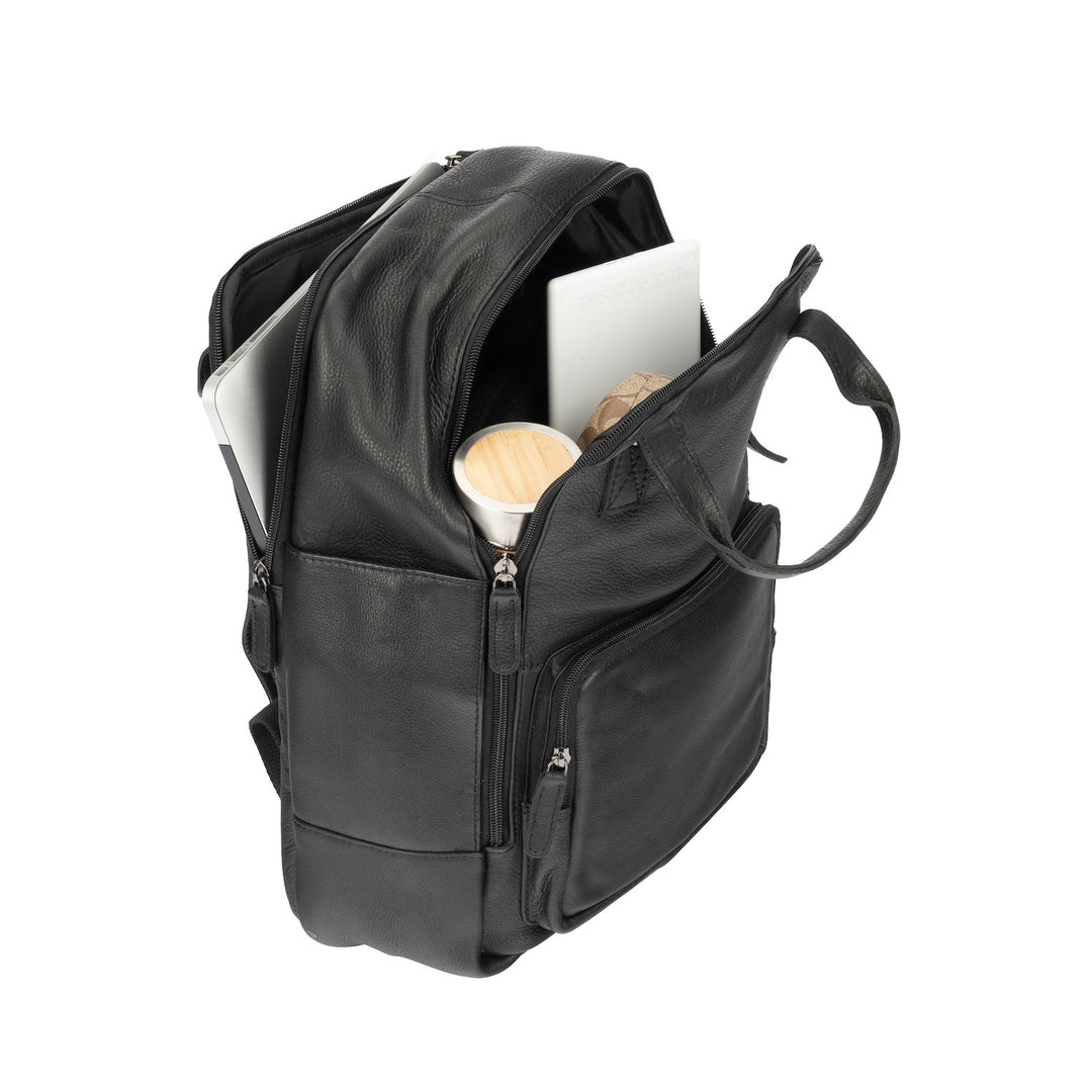 Leather Backpack Yukon - Black - Greenwood Leather