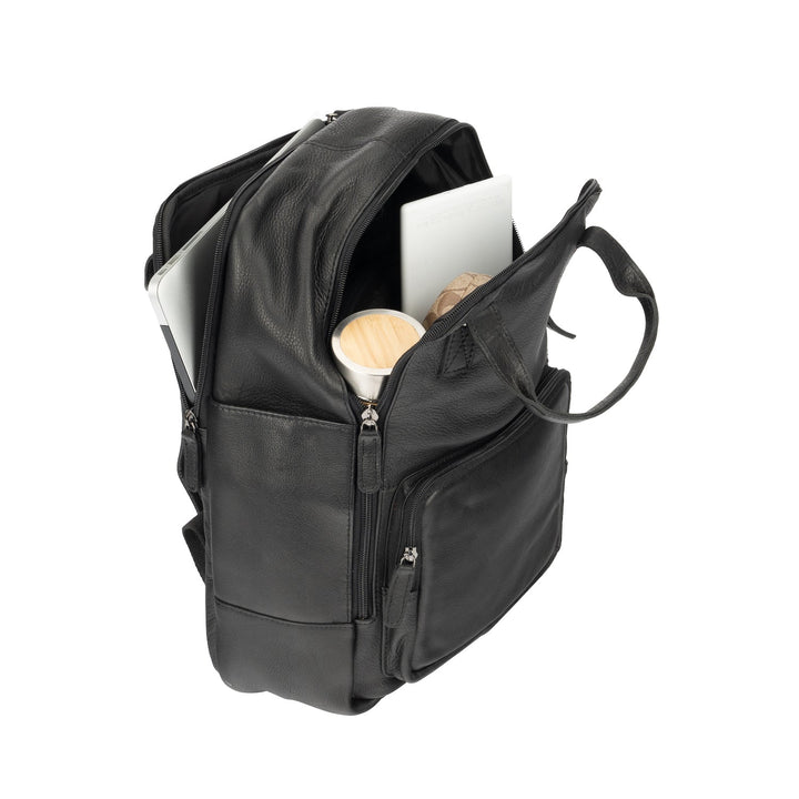 Leather Backpack Yukon - Black - Greenwood Leather