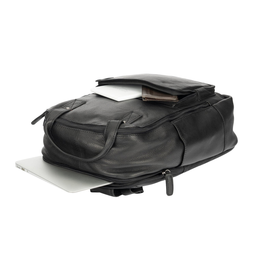 Leather Backpack Yukon - Black - Greenwood Leather
