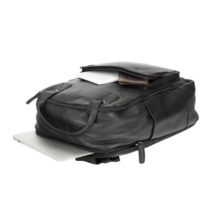 Leather Backpack Yukon - Black - Greenwood Leather