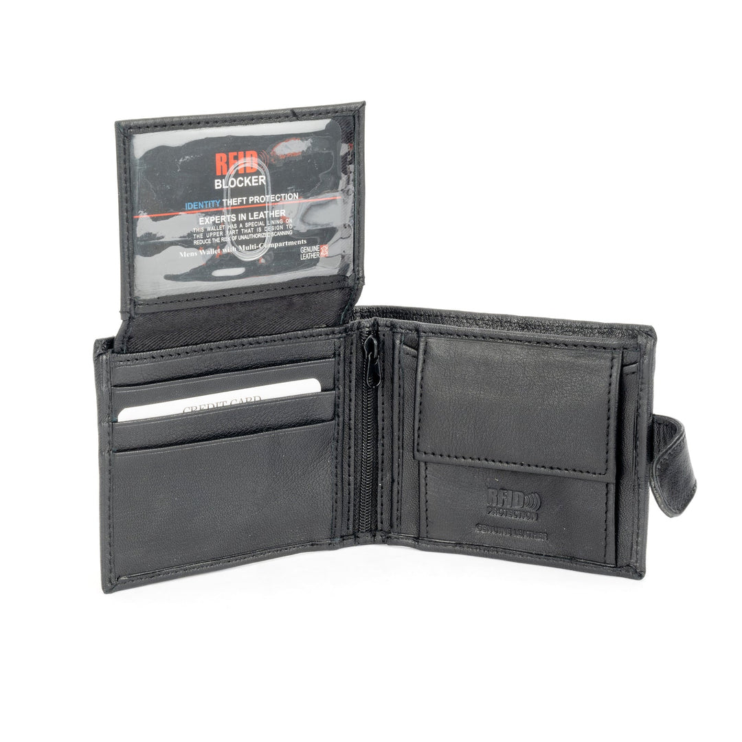 RFID Slim Leather Wallet For Men - Swan Hill - Greenwood Leather