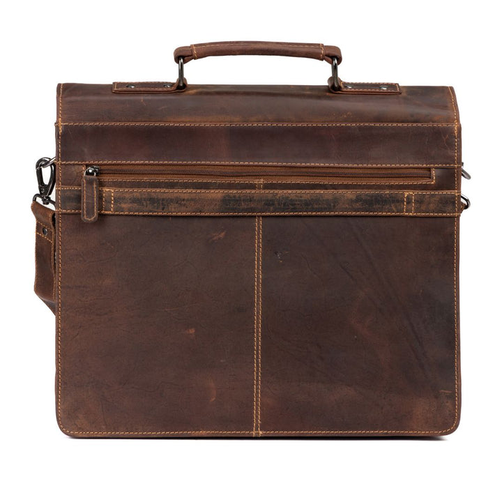 Gerhard 15,6 " Laptop Bag/Briefcase - Sandal - Greenwood Leather