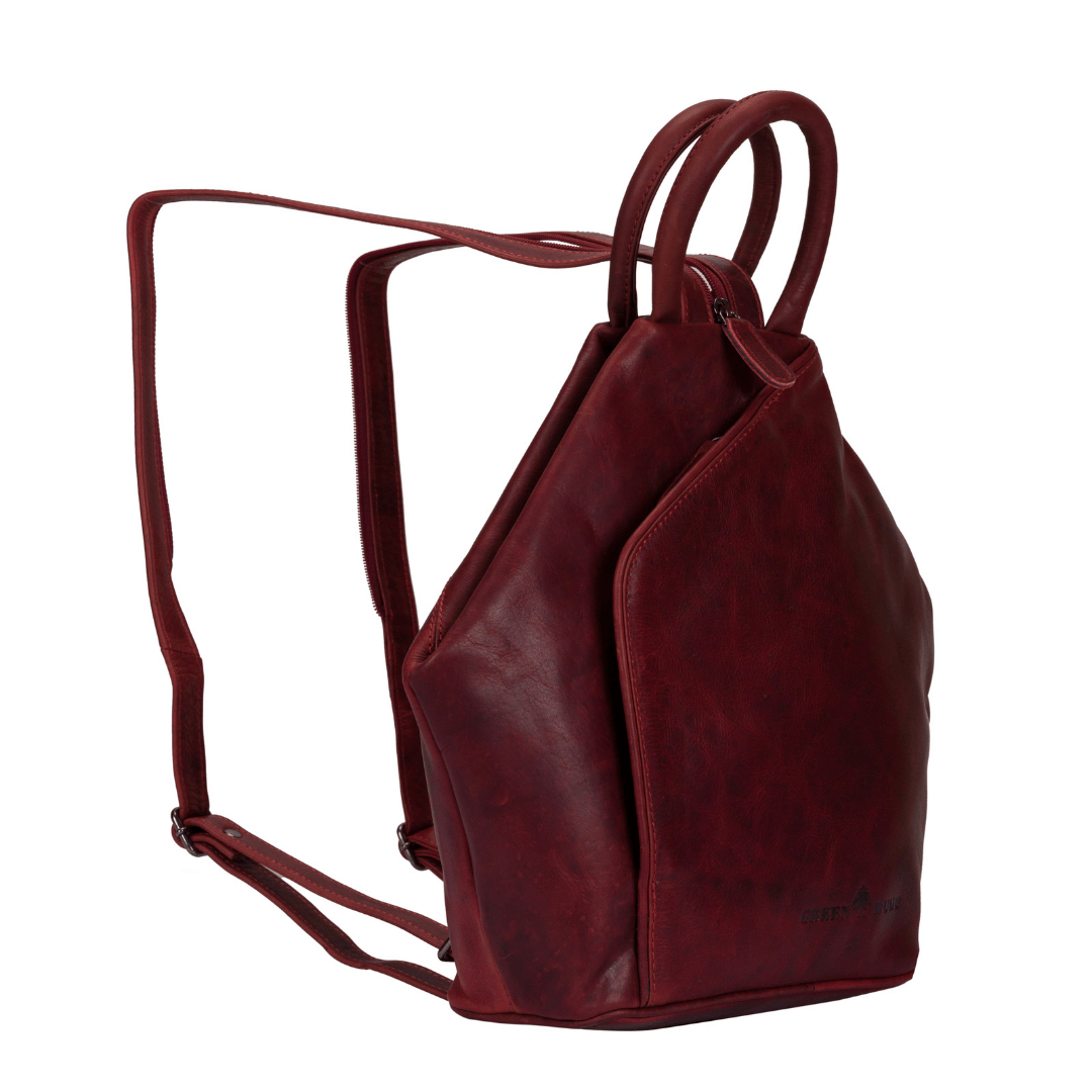 Leather Backpack, Leather Rucksack Bag Zoe - Sandal - Greenwood Leather