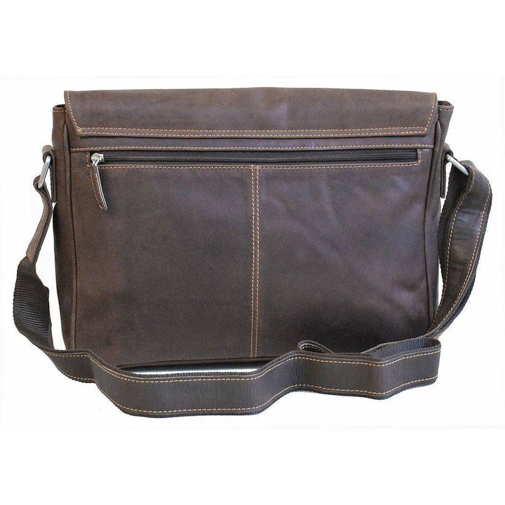 Leather Laptop Bag Berlin - Brown - Greenwood Leather
