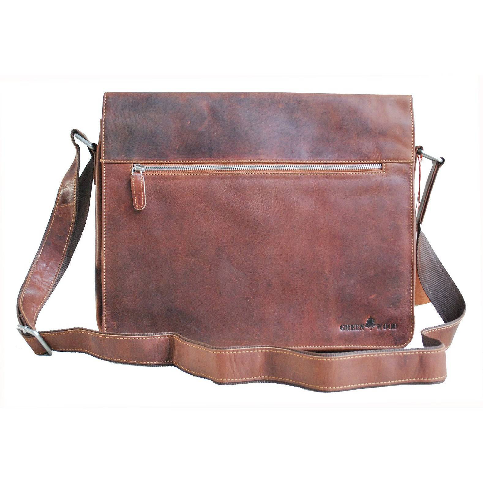 Buy VILL OKSE Tan Genuine Leather Executive Formal Office Bag | Shoulder Laptop  Messenger Bag For Men | MacBook|NoteBook Upto 16 Inch| Crossbody Handbags  with Shoulder Straps | 2 Main Compartment Online