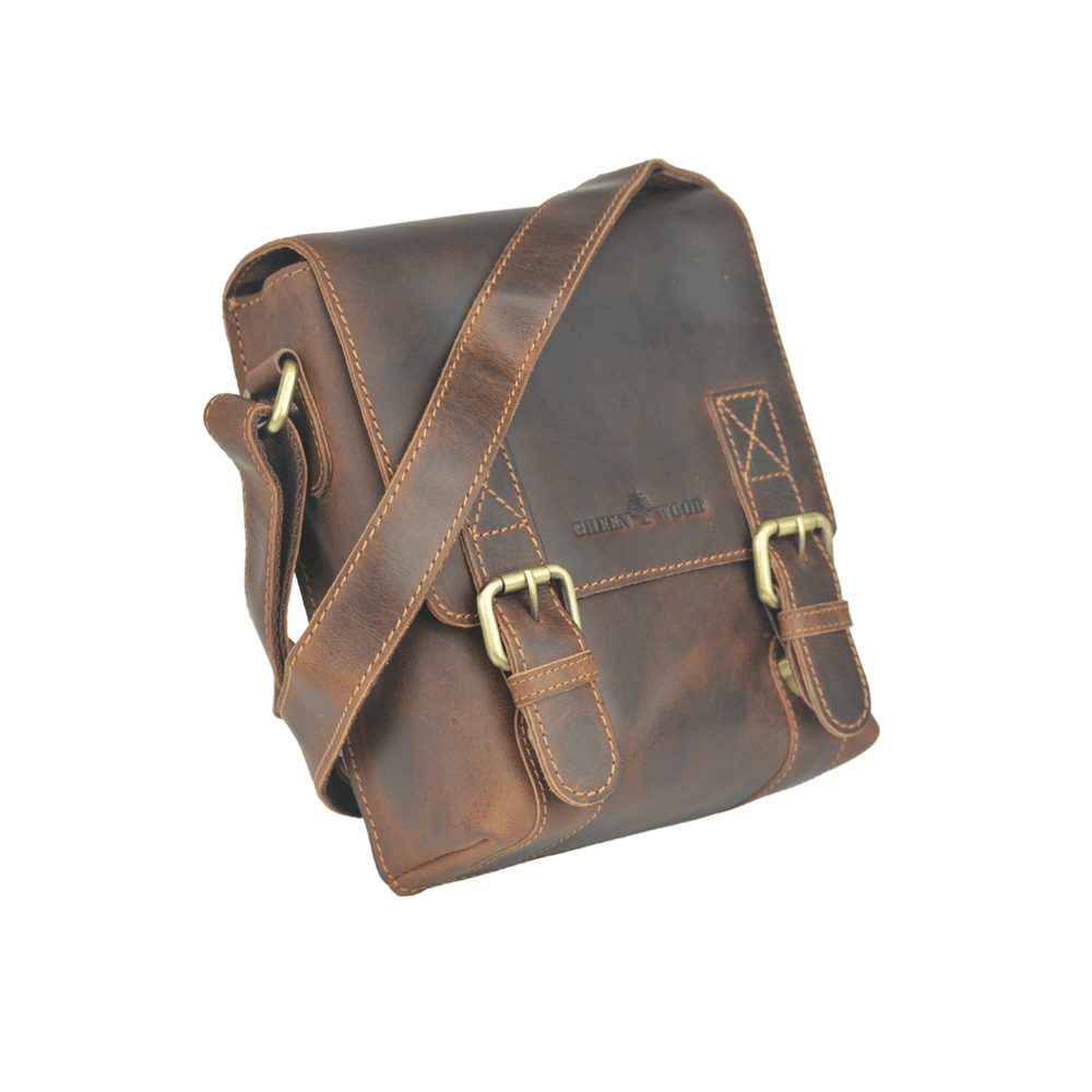 Leather Shoulder Bag Dubbo  - Sandal - Greenwood Leather