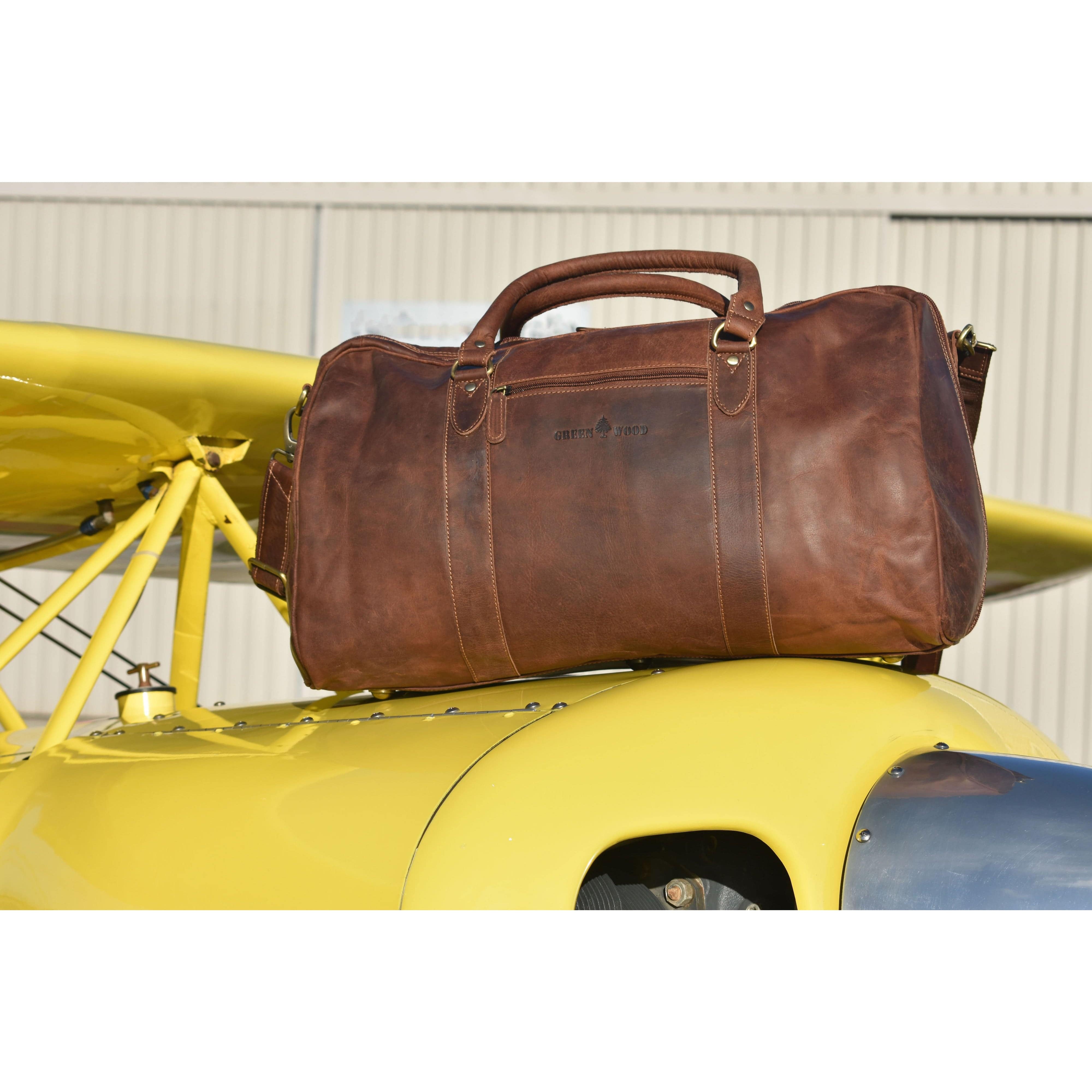 Wilson leather shop duffle bag