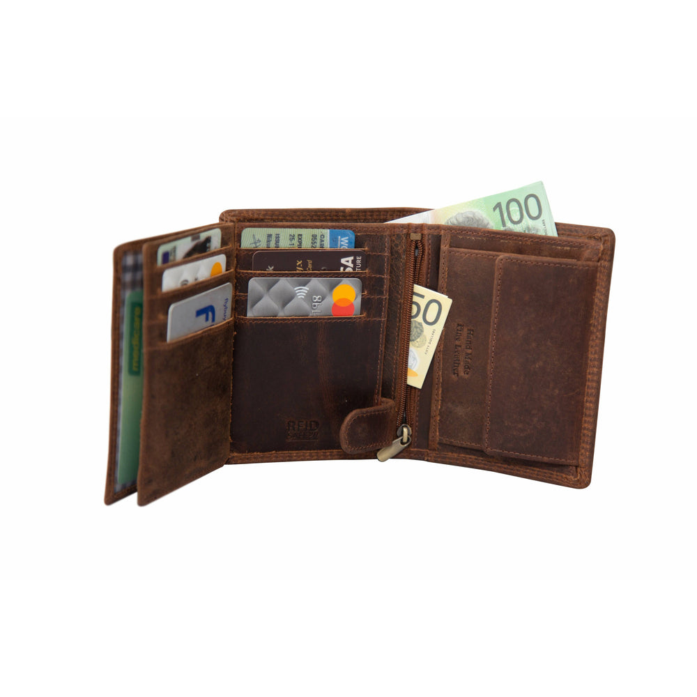 RFID Leather Wallet Melton - Sandal - Greenwood Leather