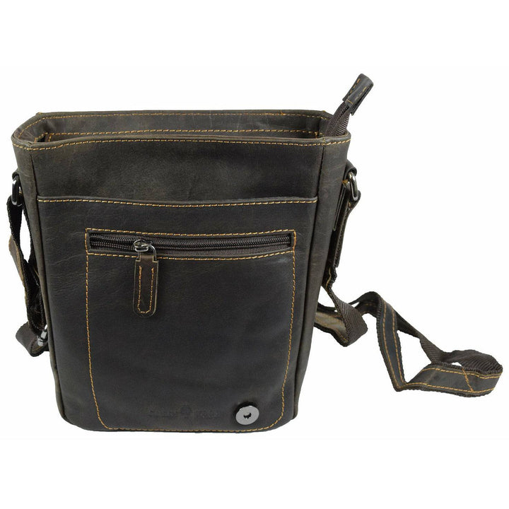 Leather Shoulder Bag Brown - Toronto - Greenwood Leather