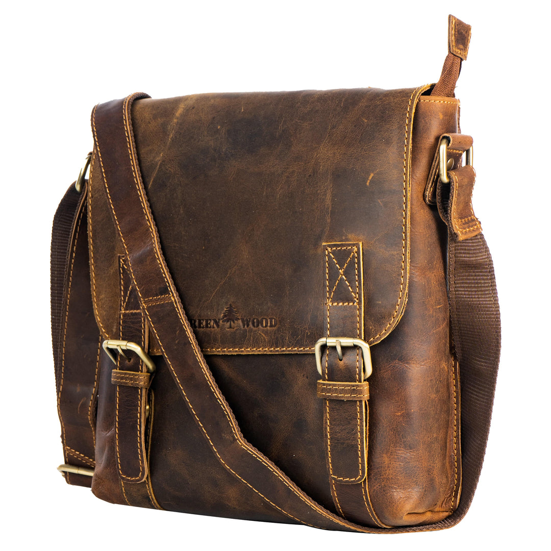 Leather Shoulder Bag Rowville - Sandel - Greenwood Leather