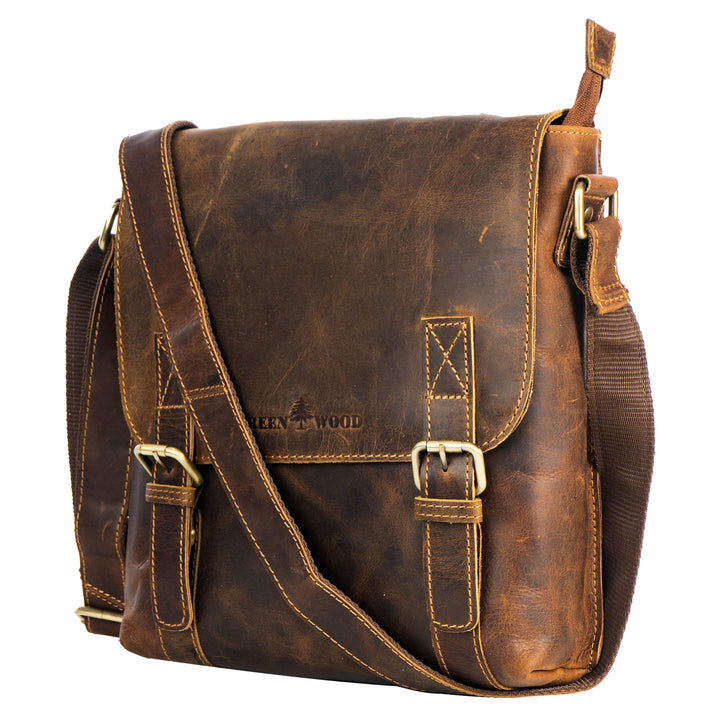 Leather Shoulder Bag Rowville - Sandel - Greenwood Leather