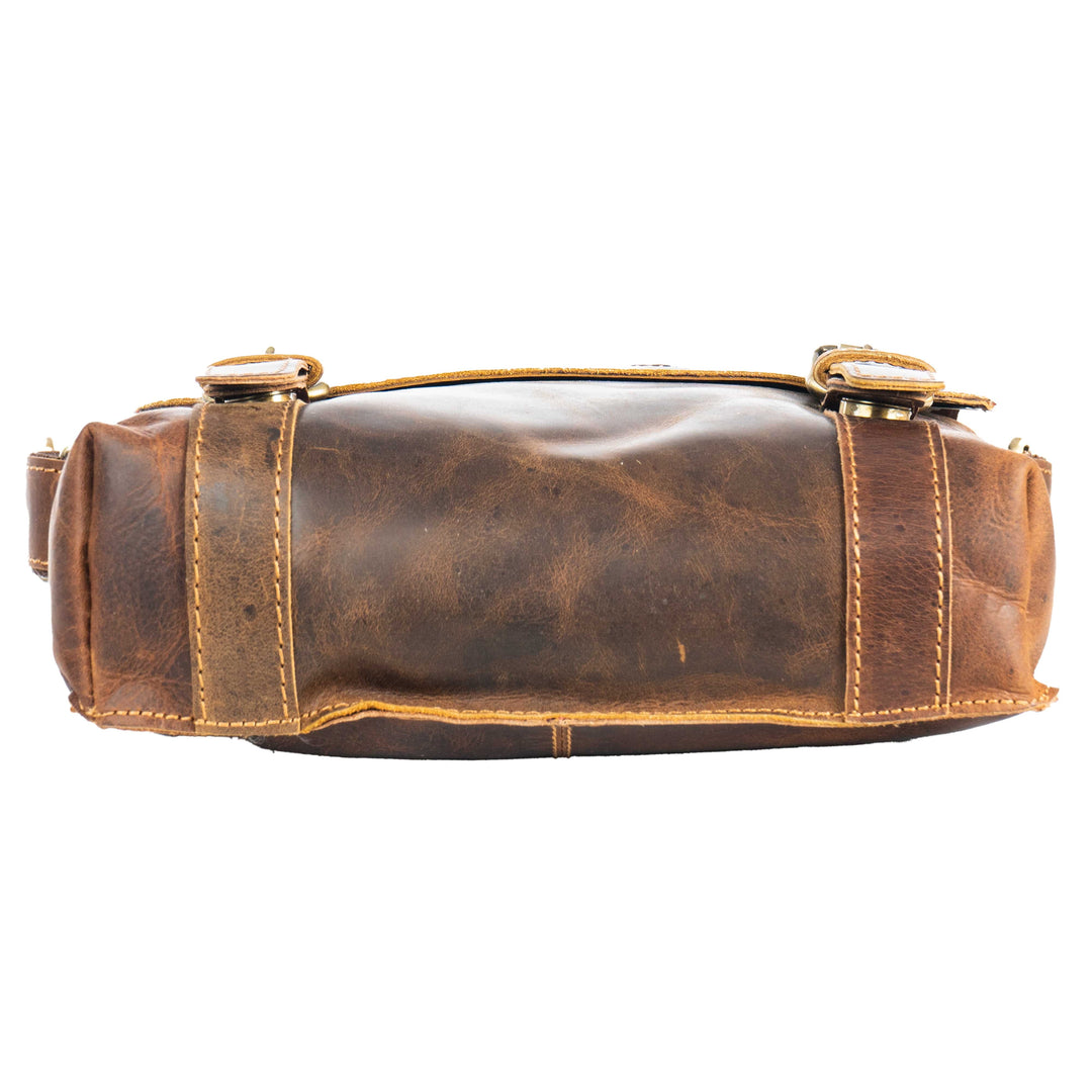 Leather Shoulder Bag Rowville - Sandel - Greenwood Leather