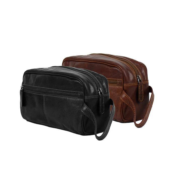 Leather Toiletry Bag Sandal - Banff - Greenwood Leather