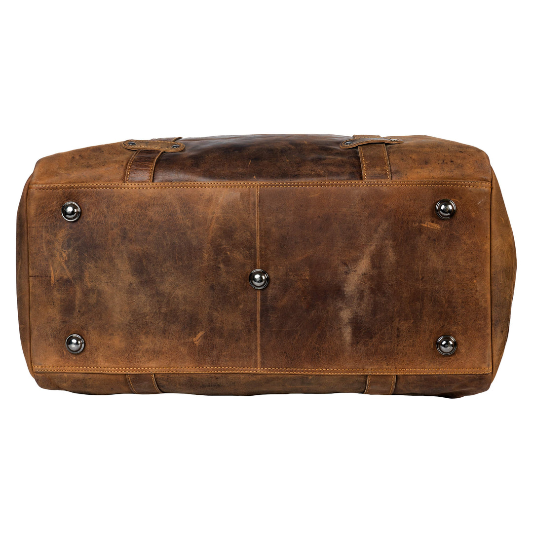 Leather Overnight Duffle Bag Montreal - Sandal - Greenwood Leather